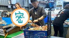 螃蟹,海港,海鮮,正妹（圖／翻攝自加藤軍路邊隨手拍 臉書）