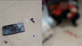 （圖／翻攝自千里眼視頻）中國,昭陽,手機,砸頭