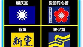 打馬悍將粉絲團列出4個統派政黨（圖／翻攝自臉書）

 