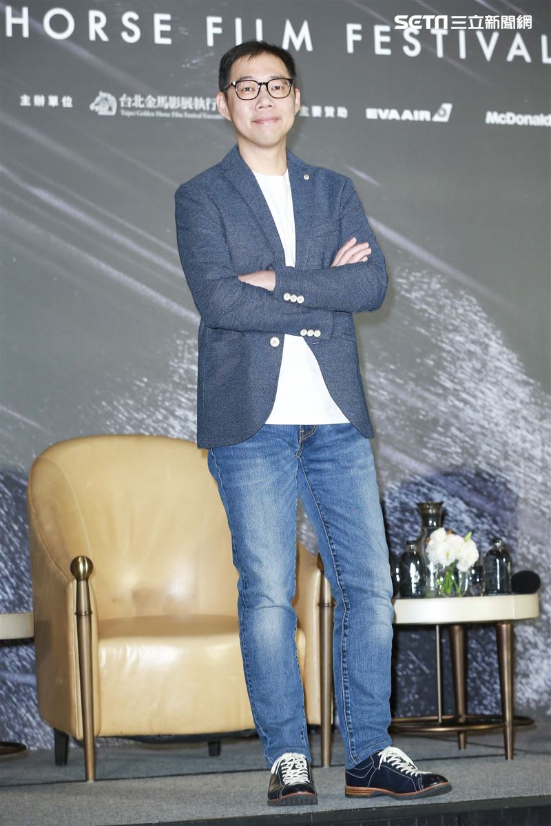 金馬電影《夕霧花園》記者會導演林書宇。（圖／記者林士傑攝影）