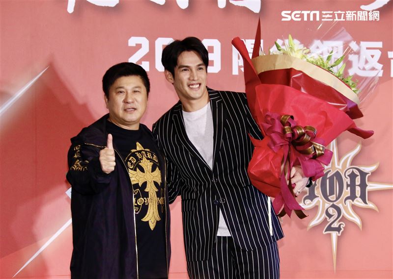 胡瓜出席陽岱鋼返台記者會。（圖/記者林聖凱攝影）