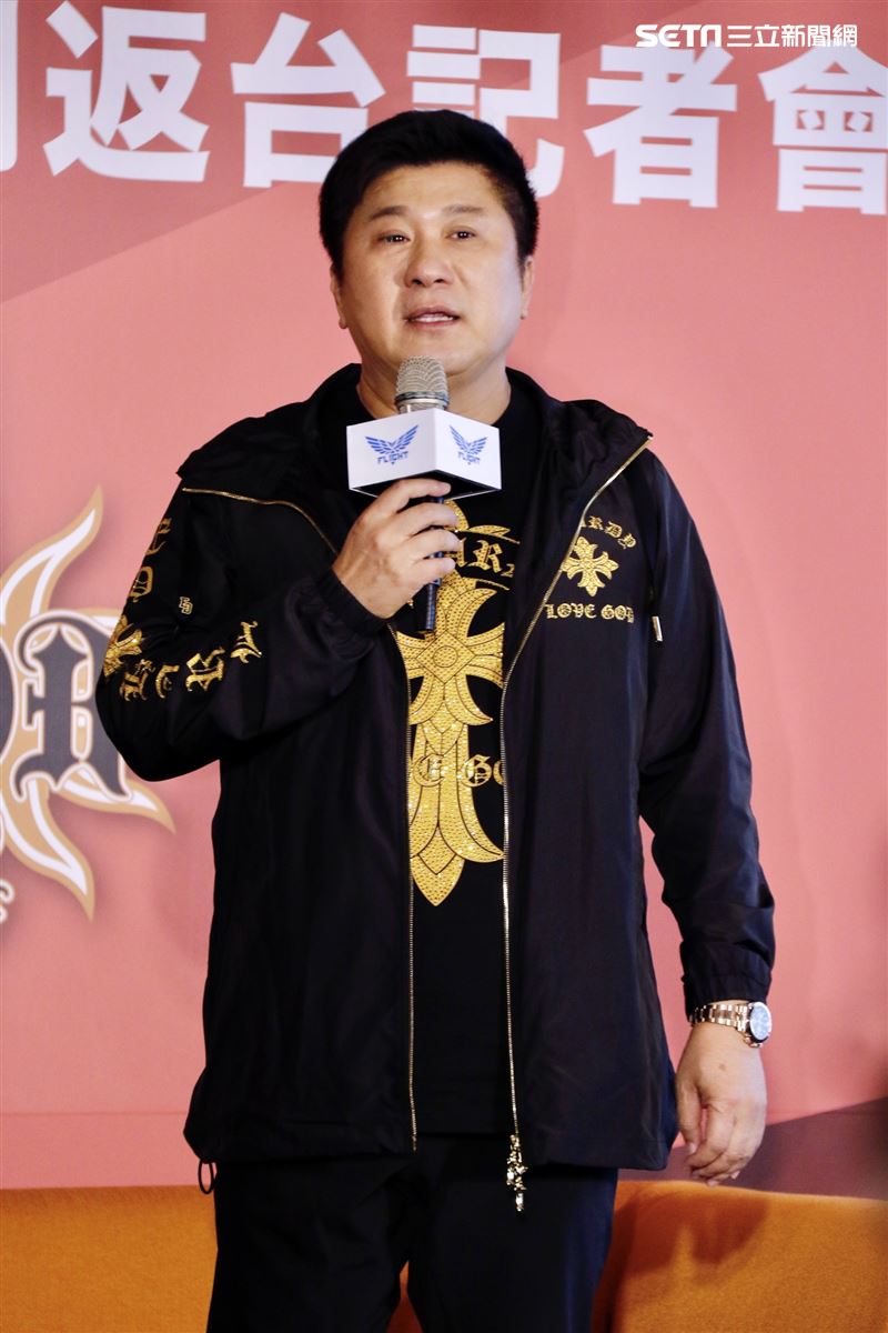 胡瓜出席陽岱鋼返台記者會。（圖/記者林聖凱攝影）