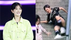 謝娜,摔倒/微博