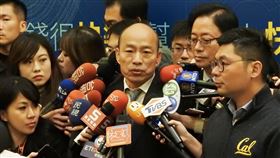 韓國瑜：總統府在一個等良心國民黨總統參選人韓國瑜19日表示，民進黨完全是在用欺騙治理國家，「總統府在等一個良心」。中央社記者王承中攝  108年11月19日