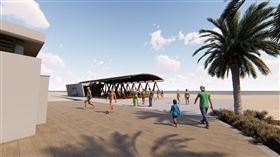 澎湖縣,大倉媽祖銅像,環境美化,新亮點,提升品質(圖/澎湖縣政府提供)中央社