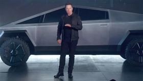 馬斯克,特斯拉,Cybertruck,車窗,玻璃,碎裂,發表會,Tesla,汽車,安全, 圖／翻攝自YouTube