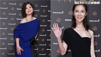 穿斜肩露性感白肌！謝盈萱楊貴媚美炸