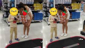 大賣場,玩具,遙控車,推銷員,走光,人夫　圖／翻攝爆廢公社二館