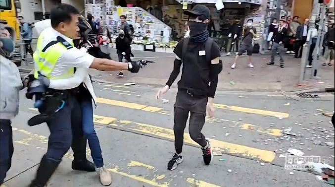 港中槍青年現身！堅定喊：信念打不死