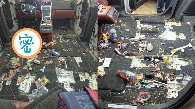 垃圾塞爆車　美容店神復原網驚呆
