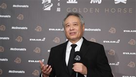 金馬56　金馬執委會主席李安典禮後說明第56屆金馬獎23日晚間在台北國父紀念館舉行頒獎典禮，典禮結束後，金馬執委會主席李安到後台接受媒體提問。中央社記者張新偉攝　108年11月24日