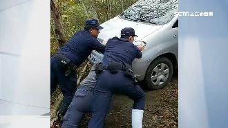 開車掉頭迴轉險墜崖　登山客報警求救