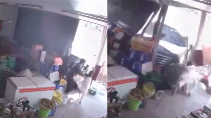 休旅車迎面衝來！父秒推開女兒遭撞飛