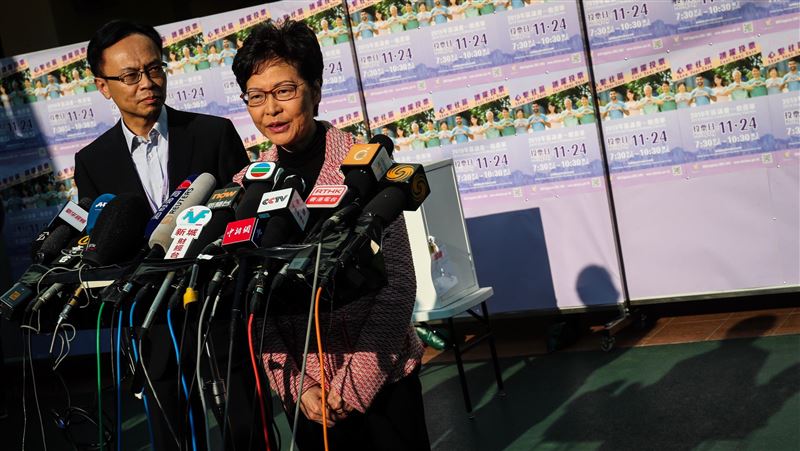 區選反映民意不滿！林鄭：認真反思