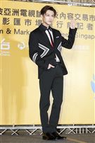 2019新加坡電視影匯市場展行前記者會《覆活》演員邱勝翊。（圖／記者林士傑攝影）