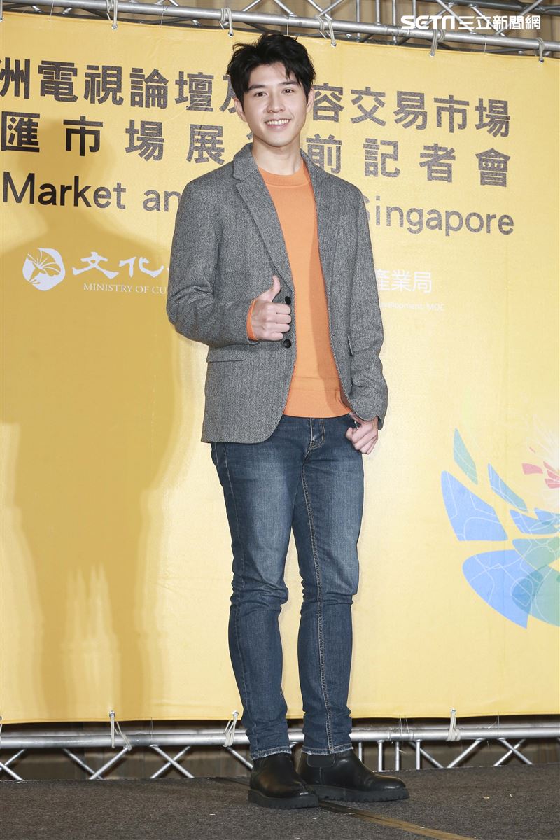 2019新加坡電視影匯市場展行前記者會《覆活》演員吳岳擎。（圖／記者林士傑攝影）