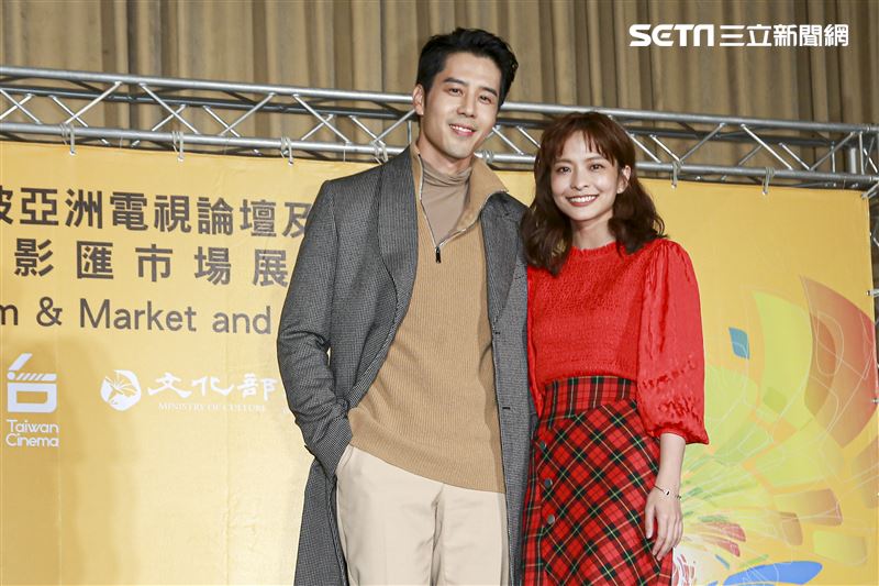 2019新加坡電視影匯市場展行前記者會《王牌辯護人》演員胡宇威、葉星辰。（圖／記者林士傑攝影）