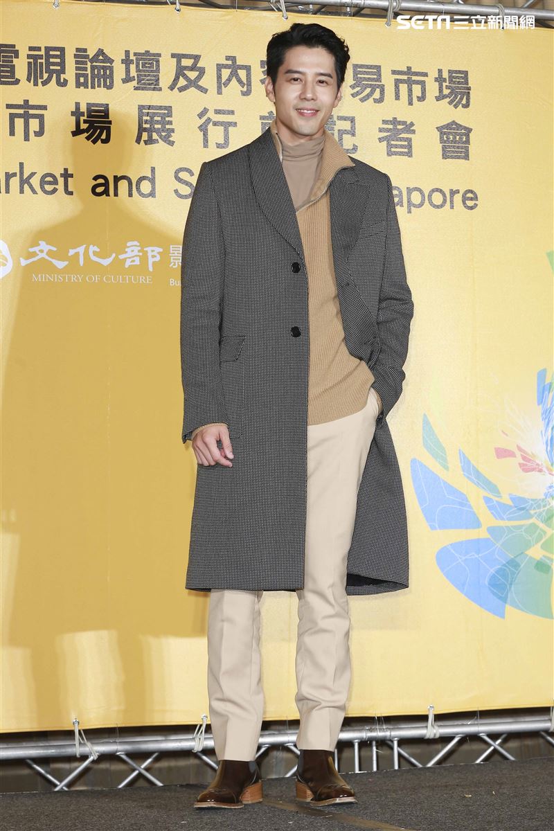 2019新加坡電視影匯市場展行前記者會《王牌辯護人》演員胡宇威。（圖／記者林士傑攝影）