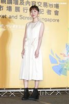 2019新加坡電視影匯市場展行前記者會《76号恐怖書店》演員饒星星。（圖／記者林士傑攝影）