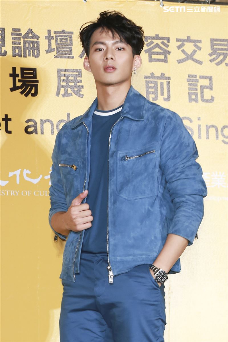 2019新加坡電視影匯市場展行前記者會《違反校規的跳投》演員吳念軒。（圖／記者林士傑攝影）