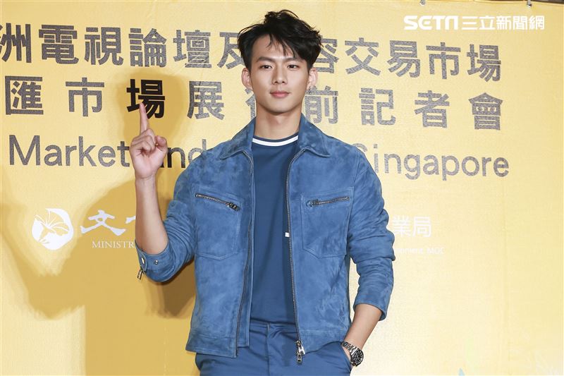 2019新加坡電視影匯市場展行前記者會《違反校規的跳投》演員吳念軒。（圖／記者林士傑攝影）