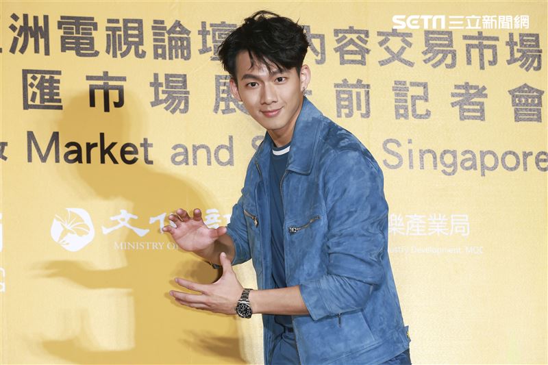 2019新加坡電視影匯市場展行前記者會《違反校規的跳投》演員吳念軒。（圖／記者林士傑攝影）