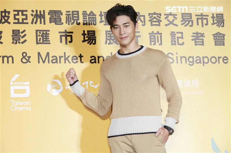 2019新加坡電視影匯市場展行前記者會《違反校規的跳投》演員宋緯恩。（圖／記者林士傑攝影）