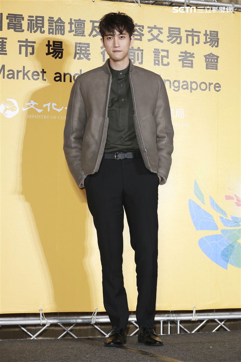 2019新加坡電視影匯市場展行前記者會《違反校規的跳投》演員范姜彥豐。（圖／記者林士傑攝影）