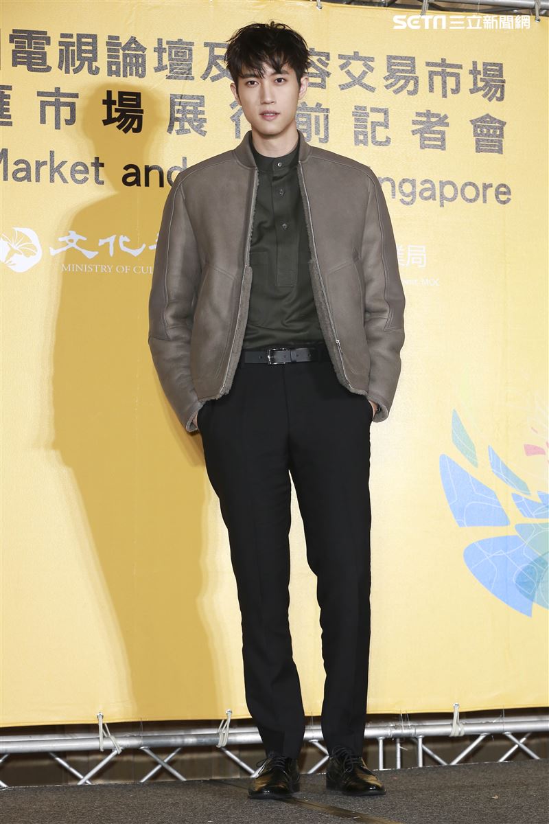 2019新加坡電視影匯市場展行前記者會《違反校規的跳投》演員范姜彥豐。（圖／記者林士傑攝影）