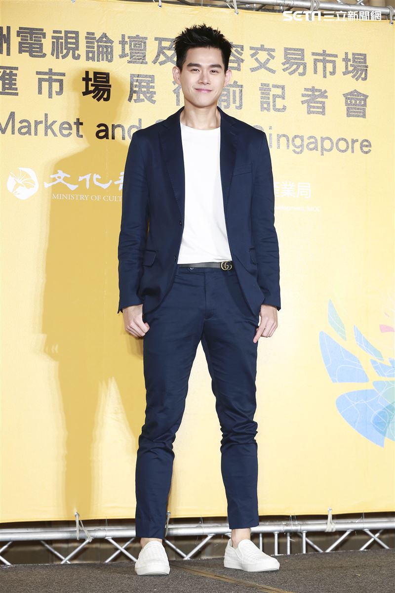 2019新加坡電視影匯市場展行前記者會《違反校規的跳投》演員李齊。（圖／記者林士傑攝影）