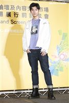 2019新加坡電視影匯市場展行前記者會《違反校規的跳投》演員劉育仁。（圖／記者林士傑攝影）