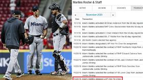 ▲陳偉殷正式被馬林魚釋出。（圖／美聯社／達志影像）