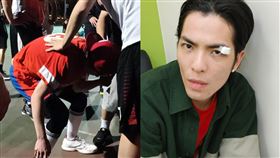 受傷,意外,流血,籃球,老蕭,蕭敬騰,眉,流血,縫針,驚嚇,　圖／華納音樂提供