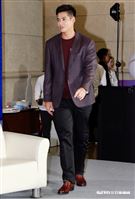 陳偉殷返台記者會。（圖/記者林聖凱攝影）