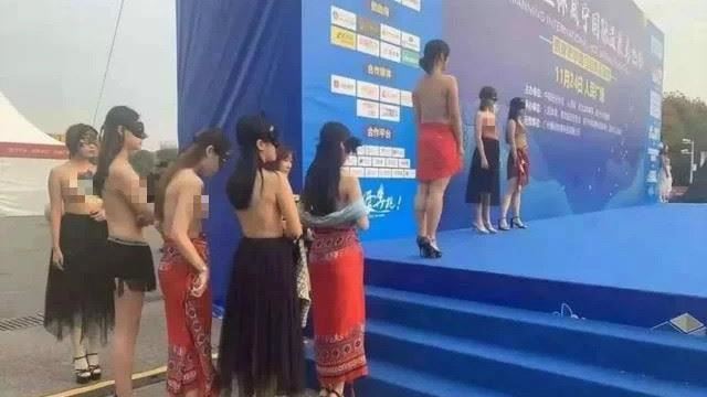 馬拉松裸女彩繪秀　網：還沒跑就熱了