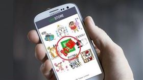 圖／趨勢科技提供，line貼圖詐騙