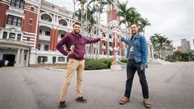 入住總統府,法國搭檔,台灣,美食,太多,太好吃(圖/中央社)