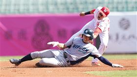 味全龍和日職社會人交手。（圖／中職提供）