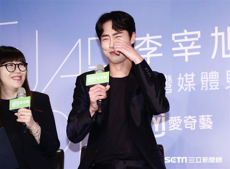 李宰旭來台參加「台灣媒體見面記者會」。（圖／記者林聖凱攝影）