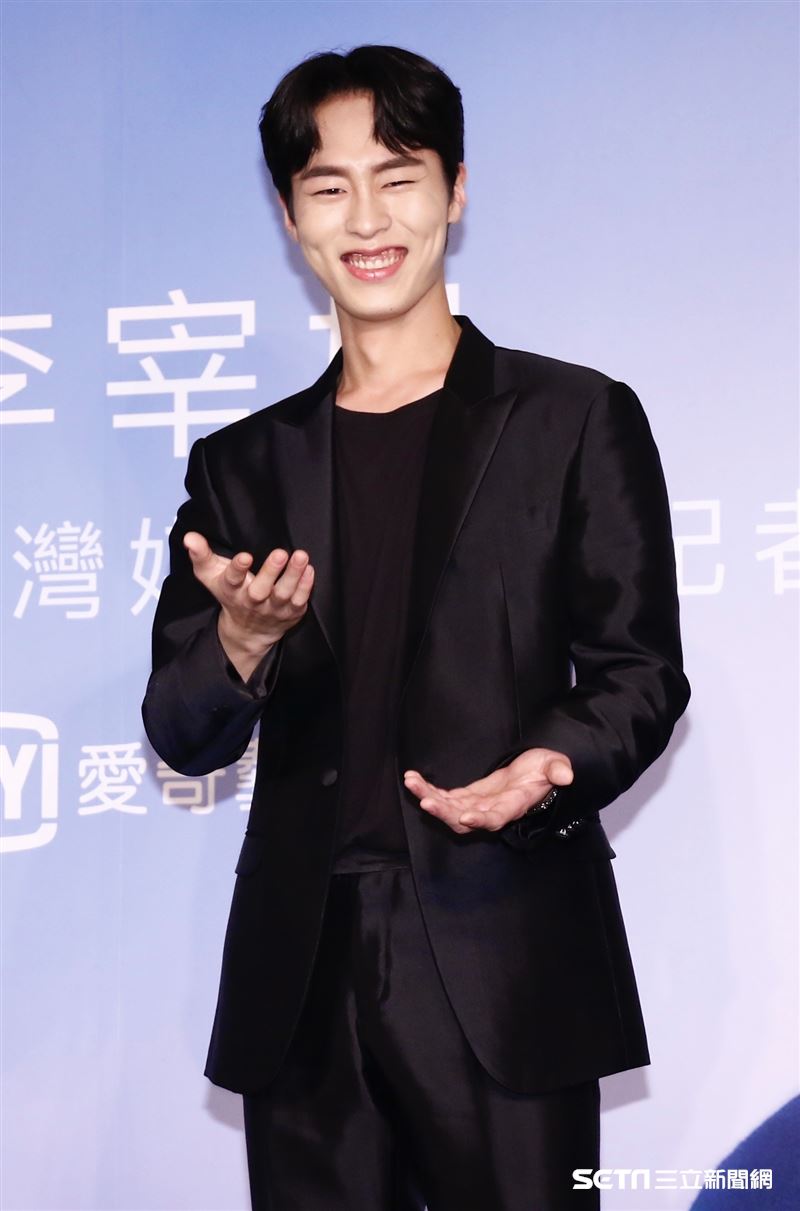 李宰旭來台參加「台灣媒體見面記者會」。（圖／記者林聖凱攝影）