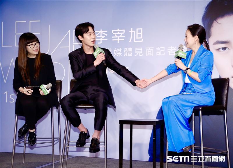 李宰旭來台參加「台灣媒體見面記者會」。（圖／記者林聖凱攝影）