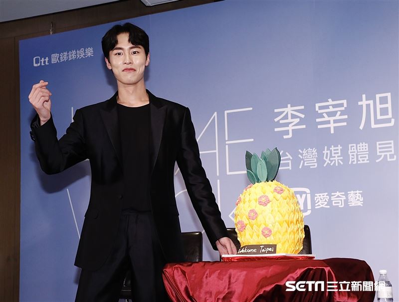 李宰旭來台參加「台灣媒體見面記者會」。（圖／記者林聖凱攝影）