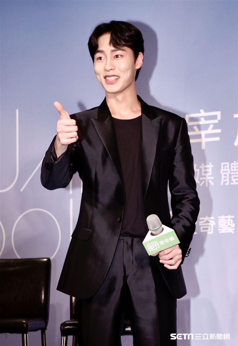 李宰旭來台參加「台灣媒體見面記者會」。（圖／記者林聖凱攝影）