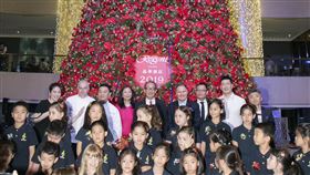 ▲台北晶華酒店點亮全台五星級酒店最高聖誕樹（圖／晶華酒店提供）
