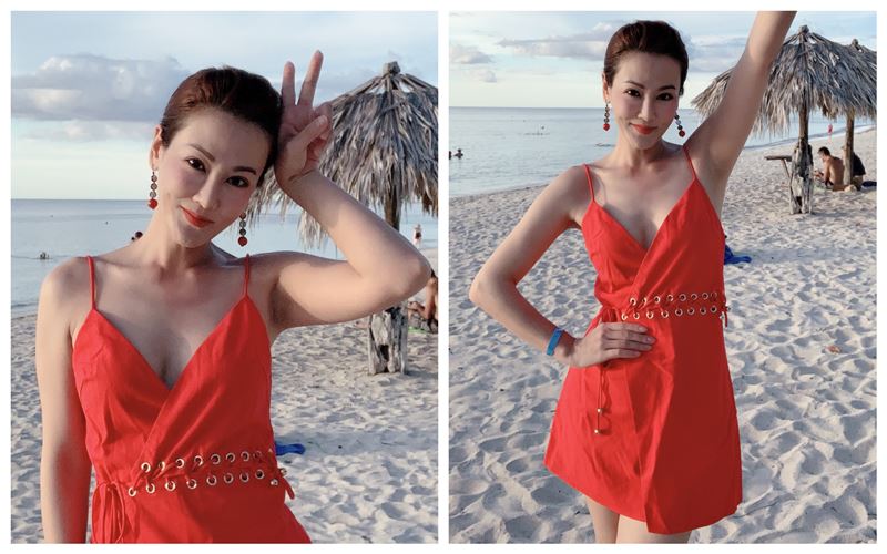 脫了！台8女星海外解放酥胸接收豔遇