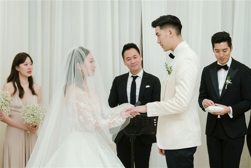 毛加恩,羅雯,婚禮。圖／傑星傳播有限公司提供