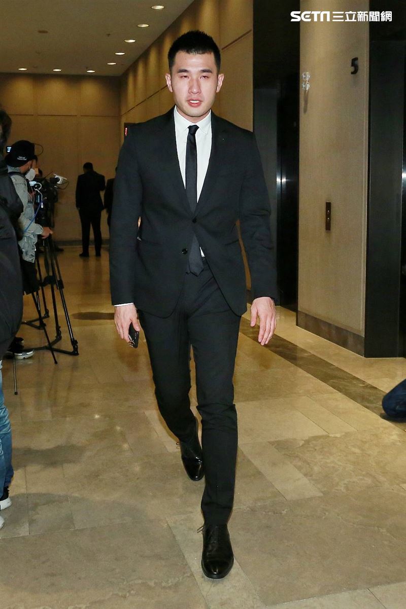 毛加恩大婚 賓客林曜晟（博焱）大淚崩。圖／記者林士傑攝影