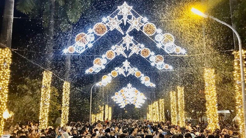 屏東金色聖誕點燈  童話浪漫超夢幻