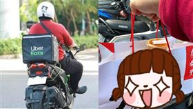 （合成圖／翻攝自UberEATS台灣、資料照）員工餐,外送,UberEats,鼎泰豐