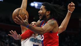 ▲羅斯（Derrick Rose）攻下全隊最高23分，活塞苦吞2連敗。（圖／美聯社／達志影像）